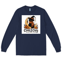 Navy Creep it Cozy Long Sleeve Tee - Merry & Macabre