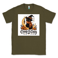 Army Green Creep it Cozy Classic Tee - Merry & Macabre