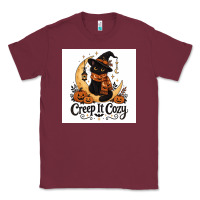 Burgundy Creep it Cozy Classic Tee - Merry & Macabre