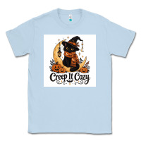 Dusty Blue Creep it Cozy Classic Tee - Merry & Macabre