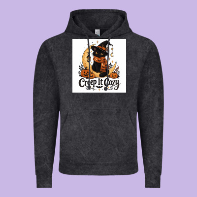 Creep It Cozy Vintage Hoodie Designed By Merry & Macabre