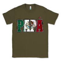 Army Green Mexican Flag Papá Classic Tee - Jasminsmagicworld