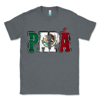 Charcoal Heather Mexican Flag Papá Classic Tee - Jasminsmagicworld