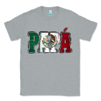 Heather Grey Mexican Flag Papá Classic Tee - Jasminsmagicworld