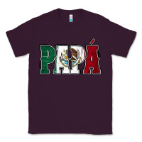Plum Mexican Flag Papá Classic Tee - Jasminsmagicworld