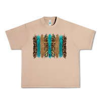 Burro glitter turqoise leopard tooled leather background Urban Heavy Tee - RanaPortraitStore