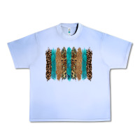 Grape Ice glitter turqoise leopard tooled leather background Urban Heavy Tee - RanaPortraitStore