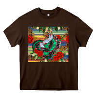 Chocolate Brown flamenco dancer tumbler Heavy Core Tee - BundleAndBundleShop