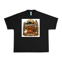 Black Haunted Harvest Urban Heavy Tee - Merry & Macabre