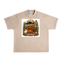 French Oak Haunted Harvest Urban Heavy Tee - Merry & Macabre
