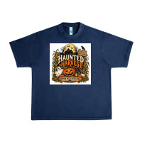 Navy Haunted Harvest Urban Heavy Tee - Merry & Macabre