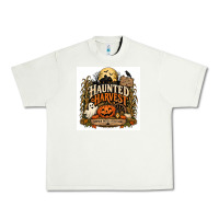 Pistachio Haunted Harvest Urban Heavy Tee - Merry & Macabre