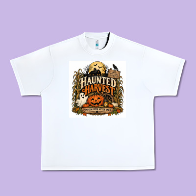 Haunted Harvest Urban Heavy Tee Designed By Merry & Macabre