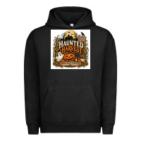 Pigment Black Haunted Harvest Urban Hoodie - Merry & Macabre