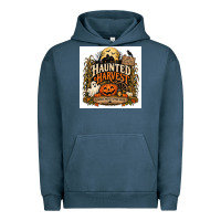 Pigment Midnight Navy Haunted Harvest Urban Hoodie - Merry & Macabre