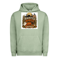 Pigment Oil Green Haunted Harvest Urban Hoodie - Merry & Macabre