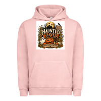 Pigment Salmon Haunted Harvest Urban Hoodie - Merry & Macabre