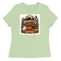 Matcha Haunted Harvest Ladies Tee - Merry & Macabre