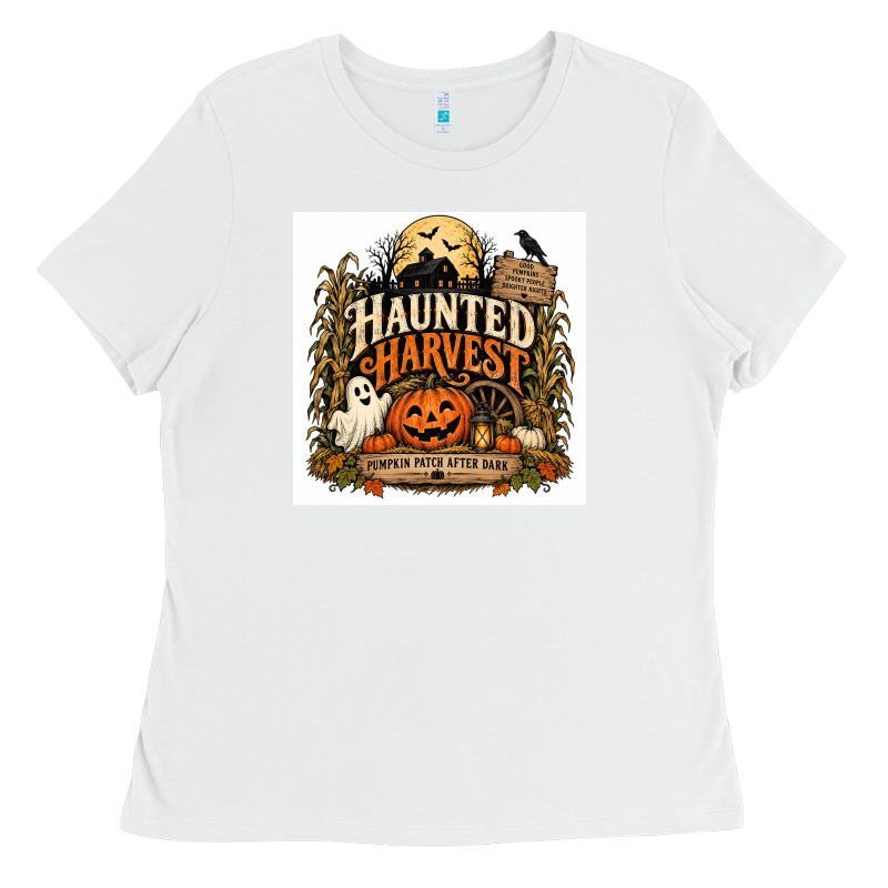 Haunted Harvest Ladies Tee by Merry & Macabre | Teevron