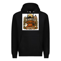 Black Haunted Harvest Premium Hoodie - Merry & Macabre