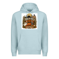 Blue Mist Haunted Harvest Premium Hoodie - Merry & Macabre