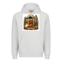 Dove Grey Haunted Harvest Premium Hoodie - Merry & Macabre