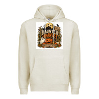 Oatmeal Heather Haunted Harvest Premium Hoodie - Merry & Macabre