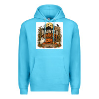 Ocean Blue Haunted Harvest Premium Hoodie - Merry & Macabre