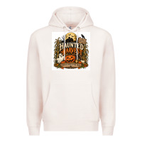Pale Pink Haunted Harvest Premium Hoodie - Merry & Macabre