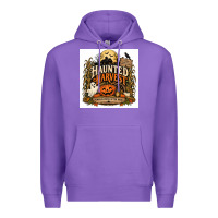Purple Haunted Harvest Premium Hoodie - Merry & Macabre