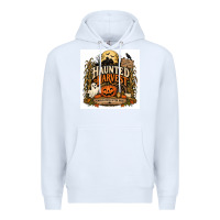 White Haunted Harvest Premium Hoodie - Merry & Macabre