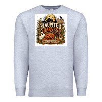 Heather Grey Haunted Harvest Premium Sweatshirt - Merry & Macabre