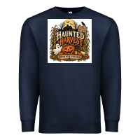 Navy Haunted Harvest Premium Sweatshirt - Merry & Macabre