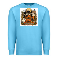 Ocean Blue Haunted Harvest Premium Sweatshirt - Merry & Macabre