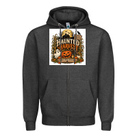 Charcoal Heather Haunted Harvest Zipper Hoodie - Merry & Macabre