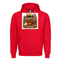 Red Haunted Harvest Zipper Hoodie - Merry & Macabre
