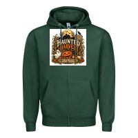 Sports Green Haunted Harvest Zipper Hoodie - Merry & Macabre