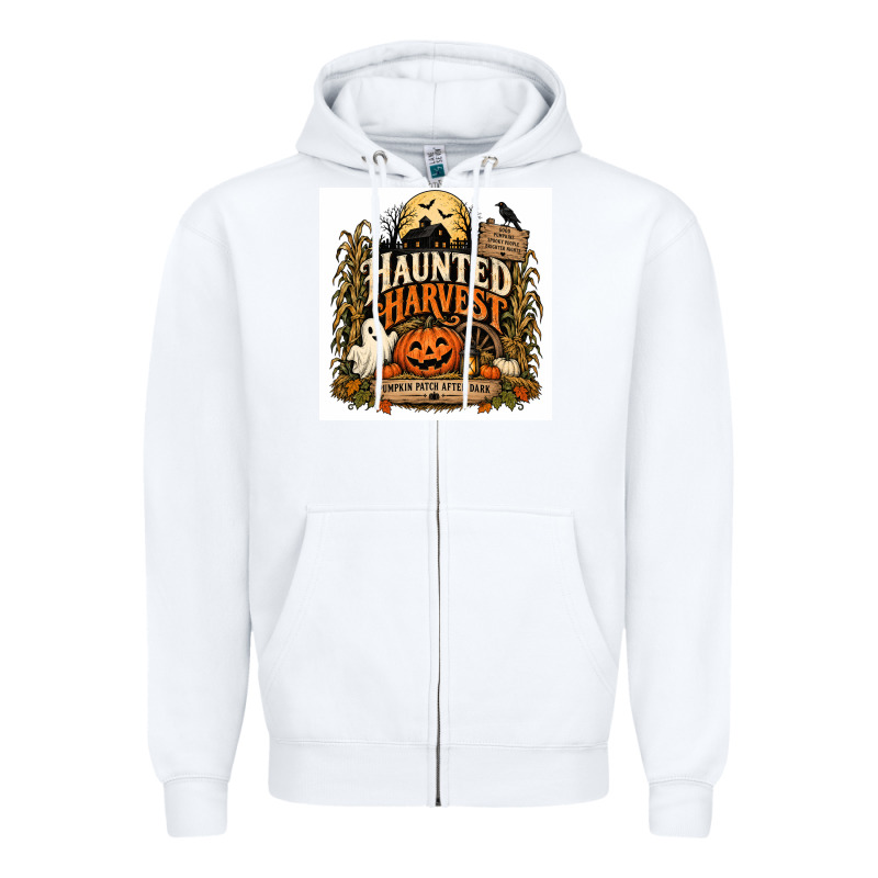 Haunted Harvest Zipper Hoodie by Merry & Macabre | Teevron