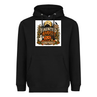 Black Haunted Harvest Heavyweight Hoodie - Merry & Macabre