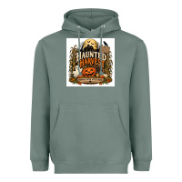 Sage Haunted Harvest Heavyweight Hoodie - Merry & Macabre