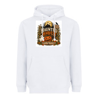 White Haunted Harvest Heavyweight Hoodie - Merry & Macabre
