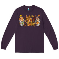 Plum fall gnomies Long Sleeve Tee - BarkalooDesign