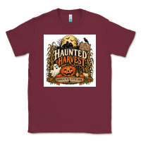 Burgundy Haunted Harvest Classic Tee - Merry & Macabre
