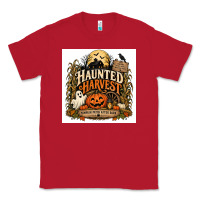 Red Haunted Harvest Classic Tee - Merry & Macabre