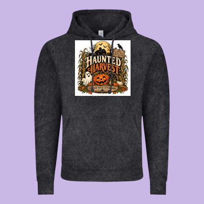 Haunted Harvest Vintage Hoodie Designed By Merry & Macabre