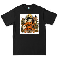 Black Haunted Harvest Premium Tee - Merry & Macabre