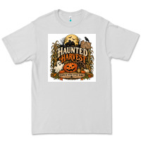 Dove Grey Haunted Harvest Premium Tee - Merry & Macabre