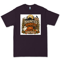 Plum Haunted Harvest Premium Tee - Merry & Macabre