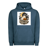 Pigment Midnight Navy Goodnight Ghouis Urban Hoodie - Merry & Macabre