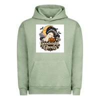 Pigment Oil Green Goodnight Ghouis Urban Hoodie - Merry & Macabre
